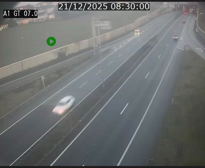 Traffic live webcam Luxembourg Cents - A1 direction Kirchberg - BK 7