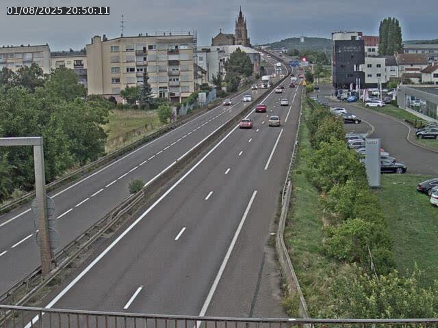 Caméra autoroute France - A31, Thionville direction Metz