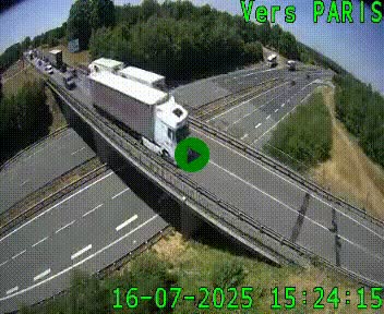 Clone of Caméra routière sur l'autoroute A20 au nord de Limoges, à la jonction avec la N520. Vue orientée vers Paris