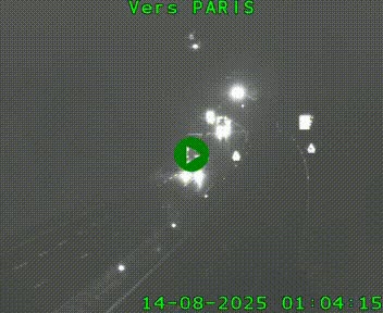 Caméra routière sur l'autoroute A20 à Bessines-sur-Gartempe. Vue orientée vers Paris