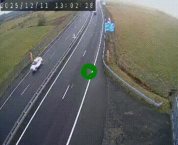 Caméra autoroute A75 à hauteur du col de la Fageole en direction de Clermont-Ferrand