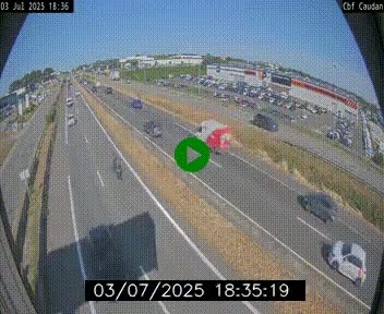 Webcam sur la N165 à hauteur de Caudan, dans le Morbihan.