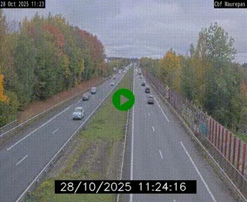 Webcam sur le périphérique de Rennes (N136) à hauteur de Maurepas, au nord de la ville