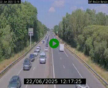 Webcam sur le périphérique de Nantes (N844) entre la Porte de Saint-Luce et la Porte d'Anjou, à l'est de la ville