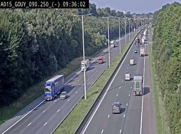 Webcam autoroute Belgique - Gouy-lez-piéton - E42 - BK 90.3