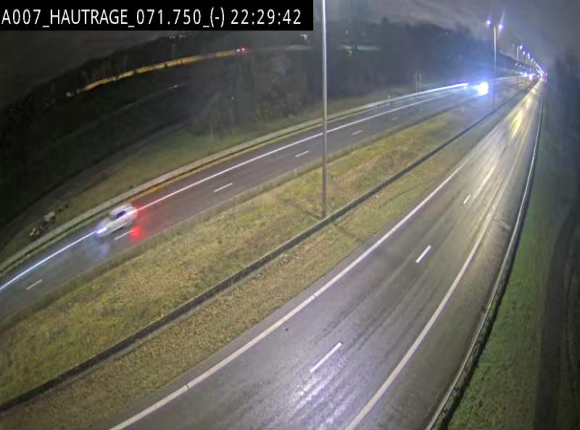 Webcam autoroute Belgique - Hautrage - E19 - BK 71.7