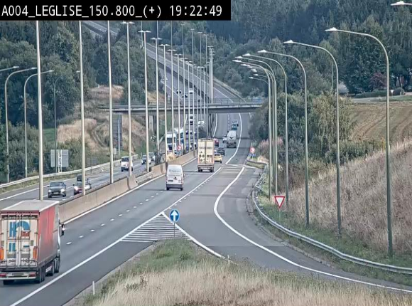 Caméra autoroute Belgique - Côte de Léglise, E411(A4) direction Luxembourg