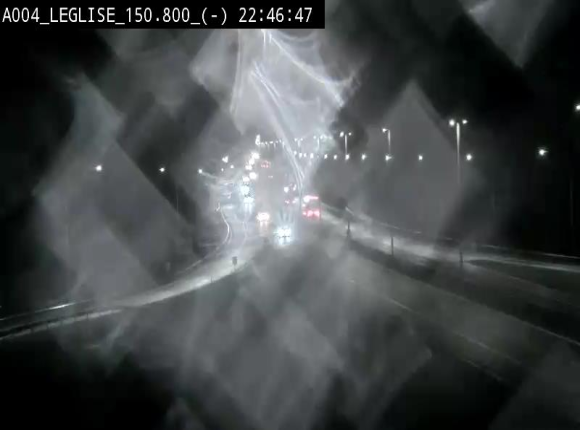 Webcam E411 dans la Côte de Léglise. Vue orientée vers Bruxelles