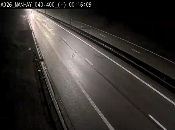 Webcam autoroute A26/E25 à hauteur de Manhay, après la jonction avec la N651 en direction de Liège - BK 40.4