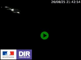 Webcam au niveau du col de Bois Clair à hauteur de Cluny sur la N79. Vue orientée vers Mâcon