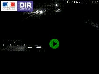 Webcam traffic à Grenoble-sud sur l'autoroute A480. Vue orientée vers l'entrée et la sortie de Grenoble