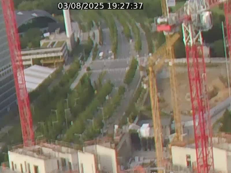 Webcam sur l'avenue John Fitzgerald Kennedy (N51) avec vue orientée vers le Findel