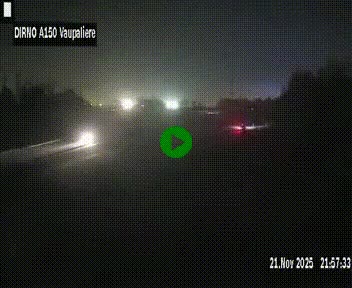 Webcam autoroute A150 à hauteur de La Vaupalière en périphérie de Rouen. Vue orientée vers Rouen