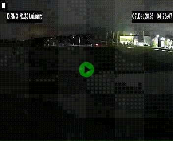 Webcam en périphérie de Chartres sur la N123, à hauteur de Luisant. Vue orientée vers Chartres