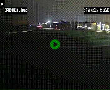 Webcam en périphérie de Chartres sur la N123, à hauteur de Luisant. Vue orientée vers Chartres