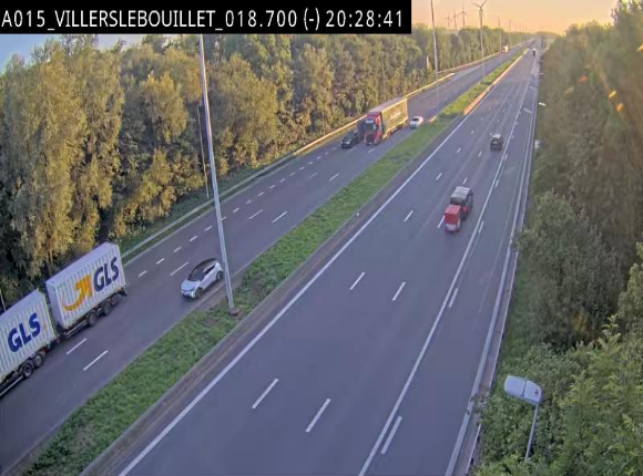 Webcam autoroute Belgique - Villers-le-Bouillet - E42 direction Liège - BK 18.7