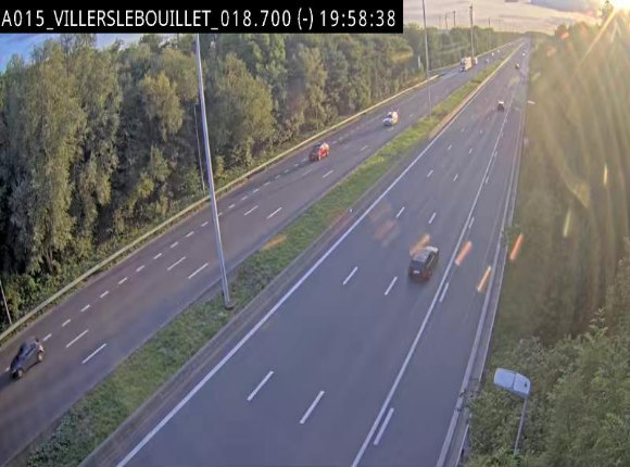 Webcam autoroute Belgique - Villers-le-Bouillet - E42 direction Liège - BK 18.7