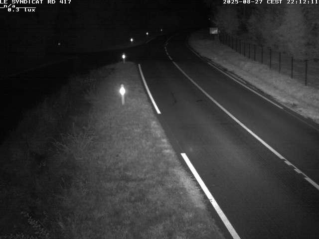Webcam dans les Vosges dans la commune du Syndicat sur la D417 sur la route de Gerardmer