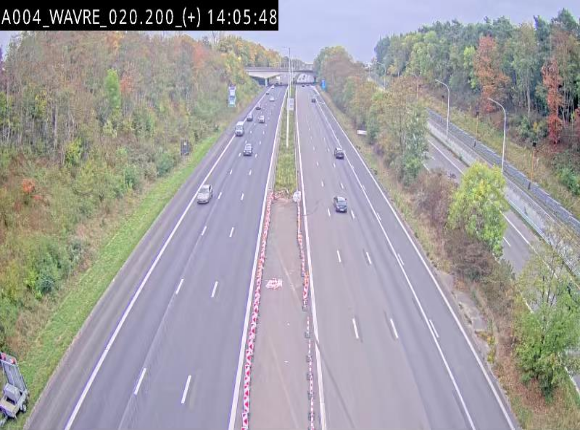 Webcam @ Wavre-sud KP 19.6, A4/E411