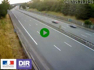 Webcam routière à Saint-Etienne-Terrenoire sur la RN88 avant la jonction entre l'A72 et le Boulevard Périphérique de Saint-Etienne