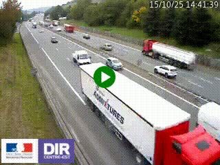 Webcam routière à Saint-Etienne-Terrenoire sur la RN88 avant la jonction entre l'A72 et le Boulevard Périphérique de Saint-Etienne