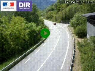 Caméra trafic sur la N90 à Bourg-Saint-Maurice, en provenance d'Aoste et en direction d'Albertville