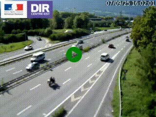 Caméra routière à hauteur de la sortie 15 Chambéry-centre au PK 4,103 en direction d'Albertville