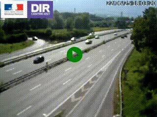 Caméra routière à hauteur de la sortie 15 Chambéry-centre au PK 4,103 en direction d'Albertville