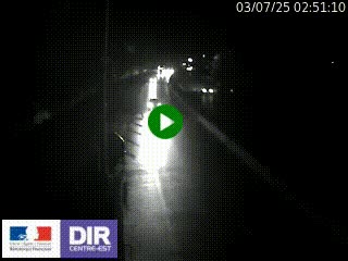Caméra autoroute sur A6 - Valvert, près de Lyon, en direction de Paris, à hauteur de la sortie 36 Porte du Valvert