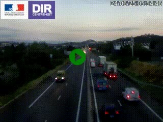 Caméra autoroute à Saint-Etienne (Les Littes) à hauteur du Ikea Saint-Etienne sur l'A72 en direction de Roanne
