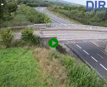 Webcam sur A84 à hauteur de Pont-Farcy, au niveau du pont autoroutier sur la Vire, au sud de Saint-Lô