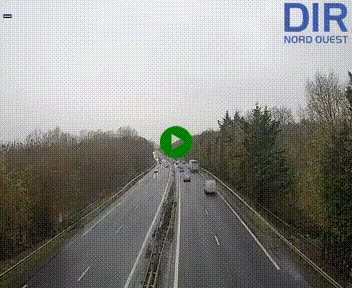 Webcam sur le périphérique de Caen (N814) à l'est de la ville, à Mondeville hauteur de la sortie 2, Presqu'île-Rives de l'Orne, au bout de l'autoroute A13
