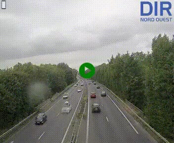 Webcam sur le périphérique de Caen (N814) à l'est de la ville, à Mondeville hauteur de la sortie 2, Presqu'île-Rives de l'Orne, au bout de l'autoroute A13