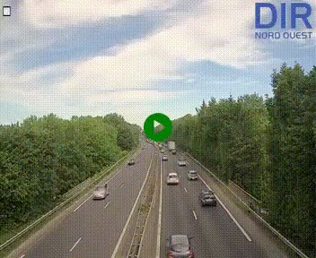 Webcam sur le périphérique de Caen (N814) à l'est de la ville, à Mondeville hauteur de la sortie 2, Presqu'île-Rives de l'Orne, au bout de l'autoroute A13