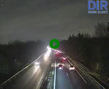 Webcam sur le périphérique de Caen (N814) à l'est de la ville, à Mondeville hauteur de la sortie 2, Presqu'île-Rives de l'Orne, au bout de l'autoroute A13