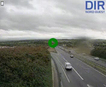 Webcam au début de l'A84 sur le périphérique Ouest de Caen (N814) à hauteur de la sortie 9, Porte de Bretagne