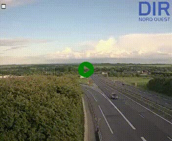 Webcam au début de l'A84 sur le périphérique Ouest de Caen (N814) à hauteur de la sortie 9, Porte de Bretagne