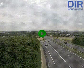 Webcam au début de l'A84 sur le périphérique Ouest de Caen (N814) à hauteur de la sortie 9, Porte de Bretagne