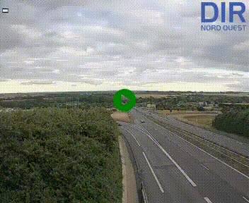 Webcam au début de l'A84 sur le périphérique Ouest de Caen (N814) à hauteur de la sortie 9, Porte de Bretagne
