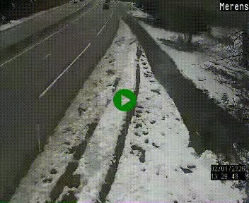 Webcam Ax-les-Thermes sur N20, en direction d'Andorre