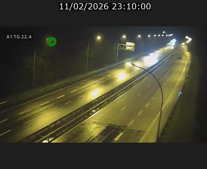 Traffic live webcam Luxembourg Flaxweiler - A1 direction Luxembourg - BK 22.4