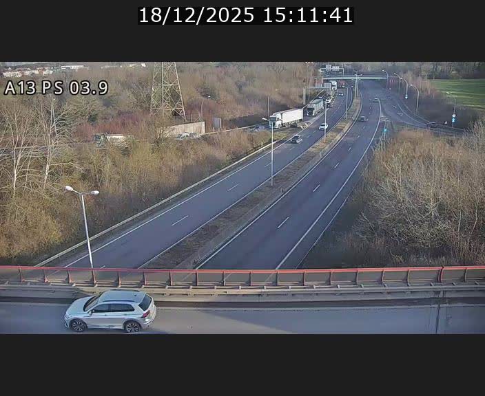 Traffic live webcam Luxembourg Differdange - A13 direction Esch-sur-Alzette - BK 3.9