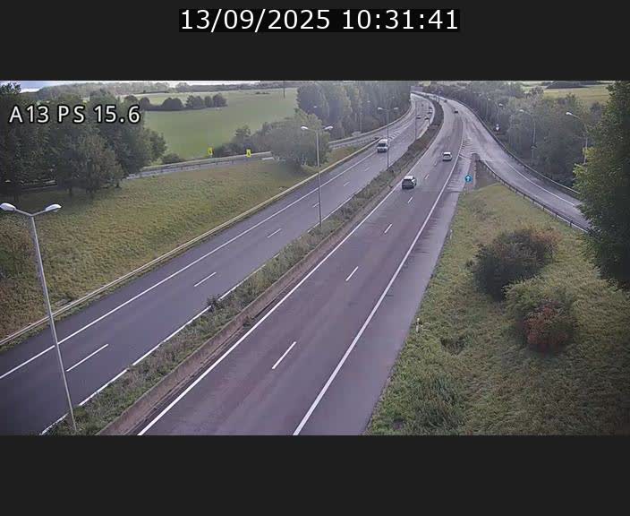 Traffic live webcam Luxembourg Kayl - A13 direction Dudelange - BK 15.6