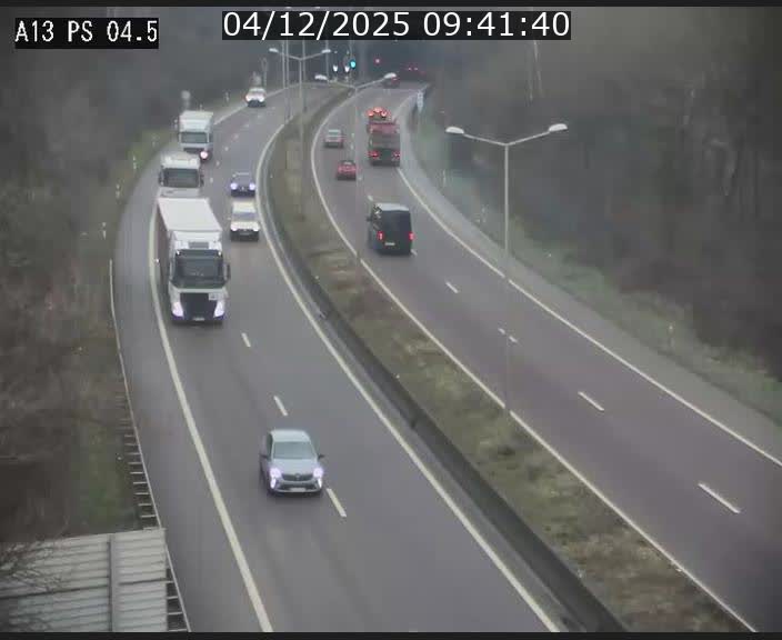 Traffic live webcam Luxembourg Differdange - A13 direction Esch-sur-Alzette - BK 4.5
