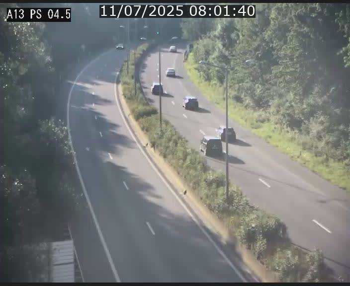 Traffic live webcam Luxembourg Differdange - A13 direction Esch-sur-Alzette - BK 4.5