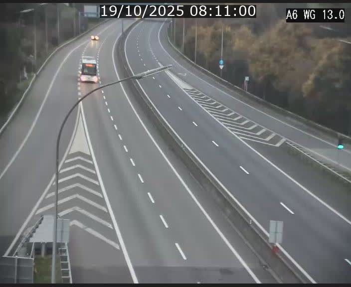 Traffic live webcam Luxembourg Mamer - A6 - BK 13 - direction Luxembourg/France/Allemagne