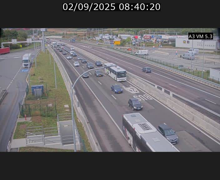 Traffic live webcam Luxembourg Aire de Berchem - A3 - BK 5 - direction France