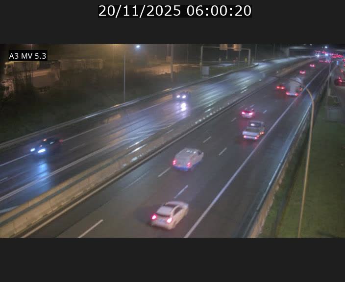 Webcam à l'Aire de Berchem au Luxembourg sur l'A3. Vue orientée vers la France