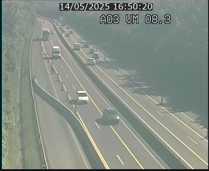 Traffic live webcam Luxembourg Bettembourg - A3 - BK 8.3 - direction France