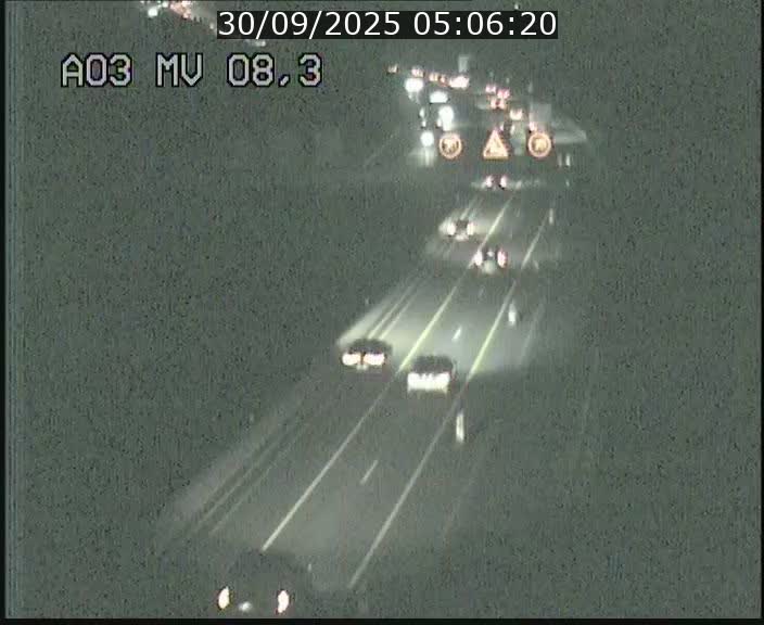 Webcam Autoroute après la Croix de Bettembourg en direction de Luxembourg sur l'A3